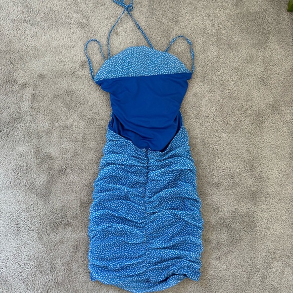 Oh Polly Electric Blue Mini Dress - Picture 2 of 3